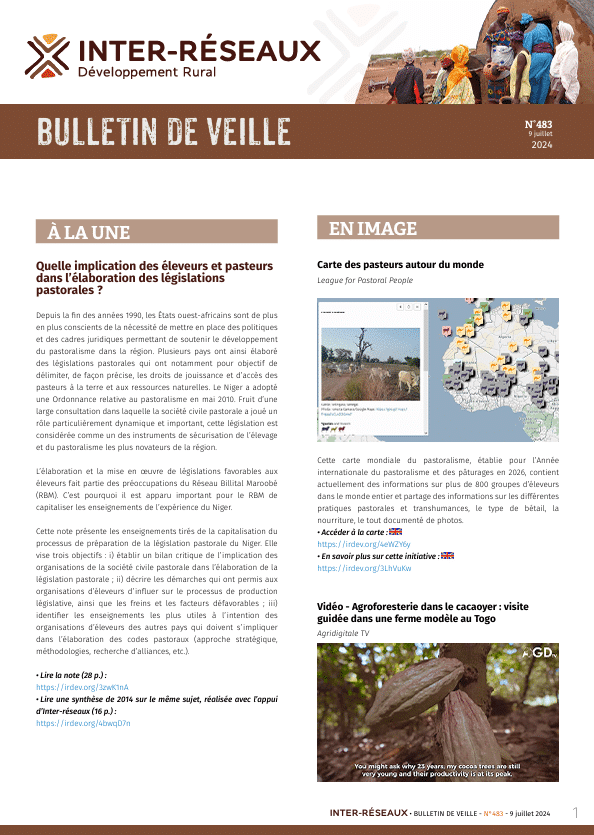 Bulletin de veille n°483