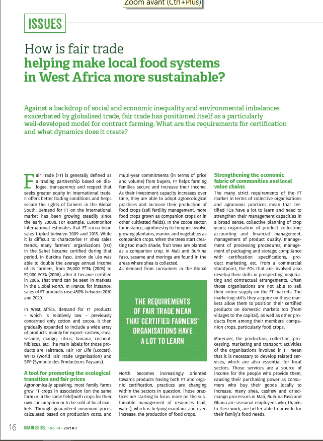 How Is Fair Trade Helping Make Local Food Systems In West Africa More How Is Fair Trade Helping Make Local Food Systems In West Africa More